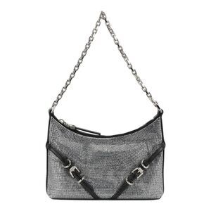Voyou Party Shoulder Bag In Satin And Strass